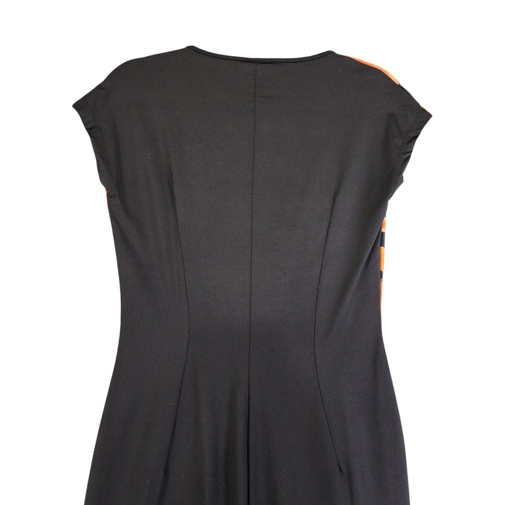 Just Cavalli Womens Animal Print Jersey‎ Knit Mini Dress Size Large Black Orange - Picture 9 of 13